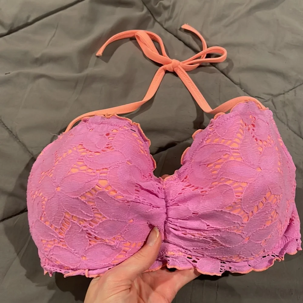 Victoria’s Secret halter bikini swim top. 34DD - Picture 2 of 4